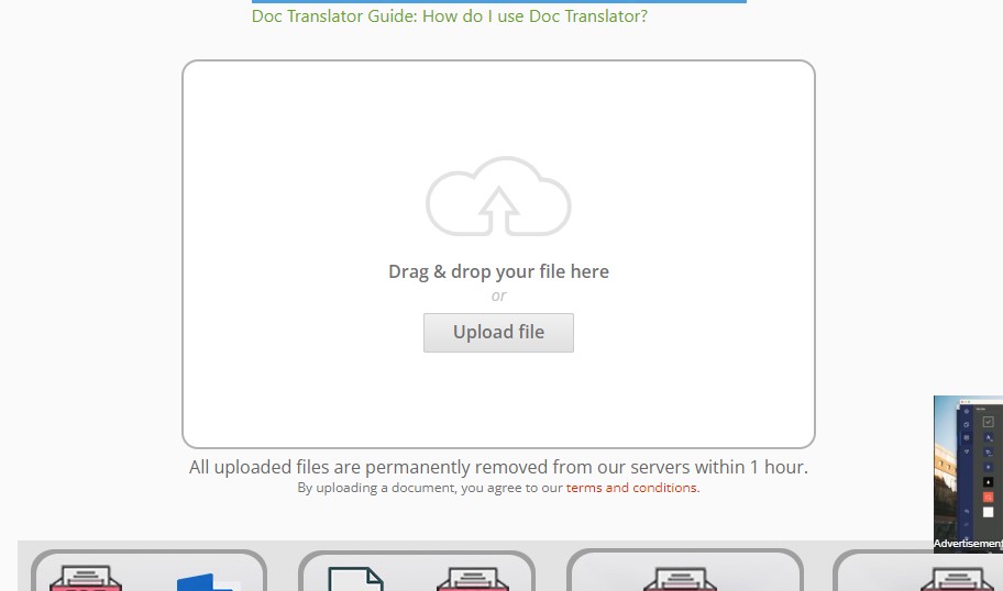 choose file for translation