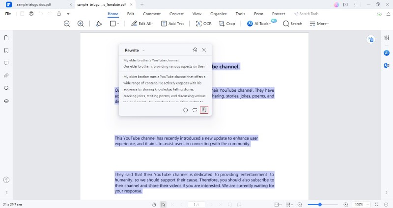 rewritten translated pdf text