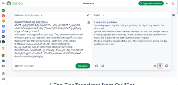 malayalam pdf to english translation