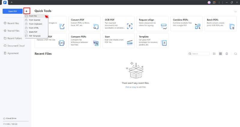 upload word document on pdfelement