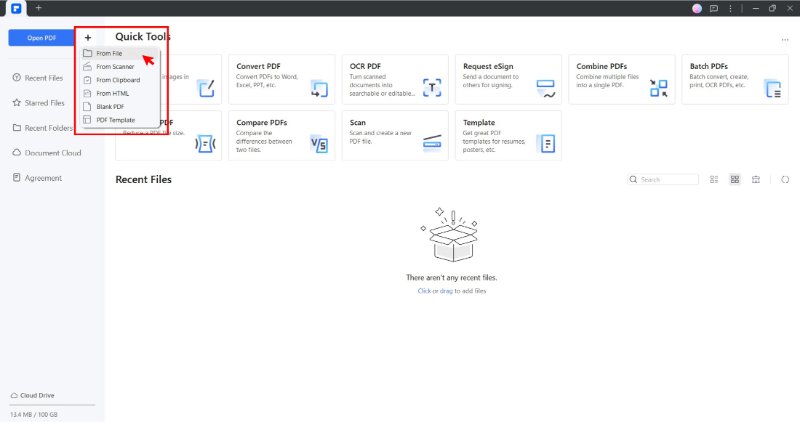 upload image file to on pdfelement