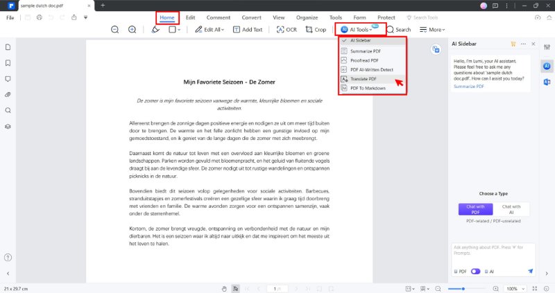 ai tools for pdf translation