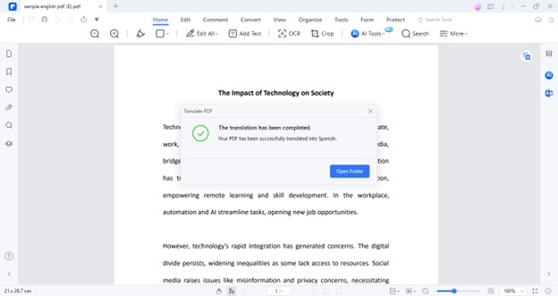 pdf file translated successfully