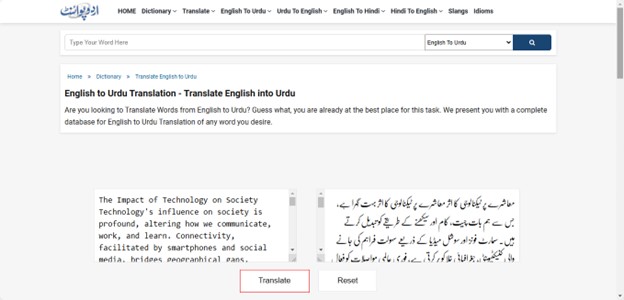 translate pdf english to urdu via urdupoint
