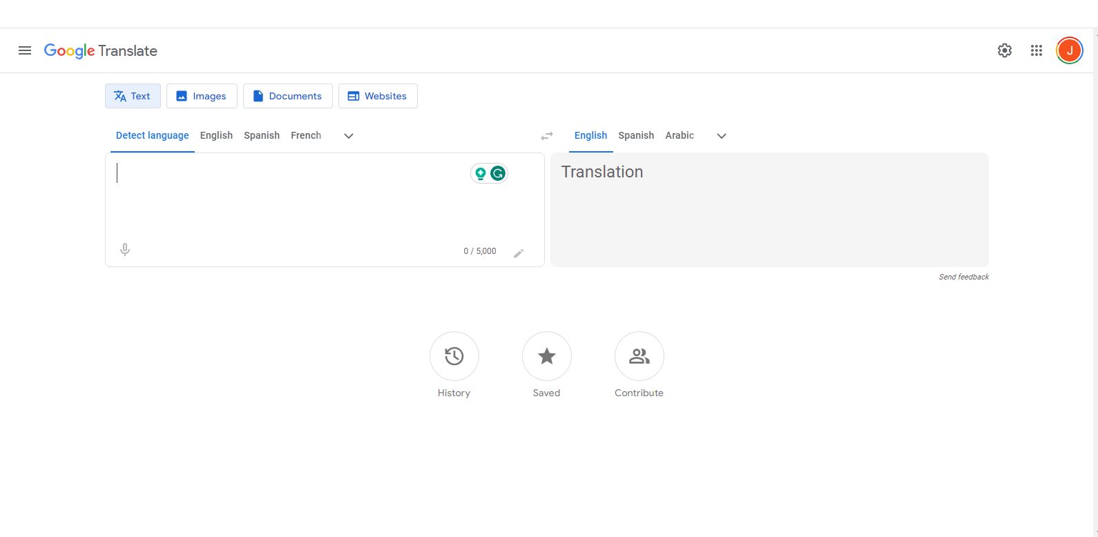 google translate translation tool