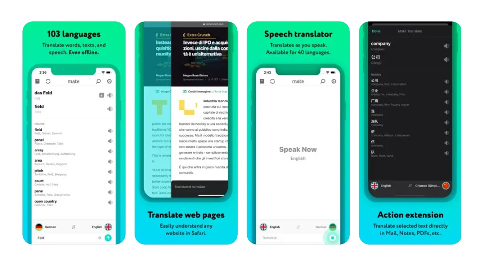 language translator by mate ios features