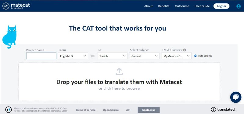 matecat translate documents feature