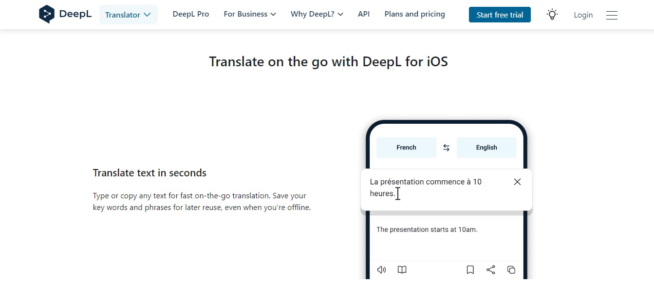 deepl translator for ios device