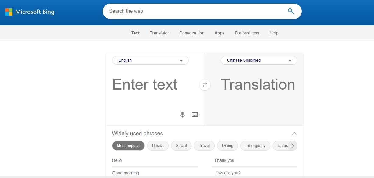 bing translator