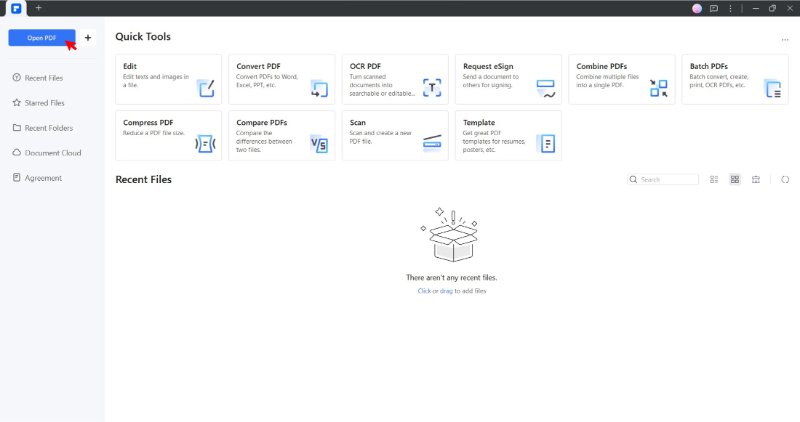 open pdf file in pdfelement