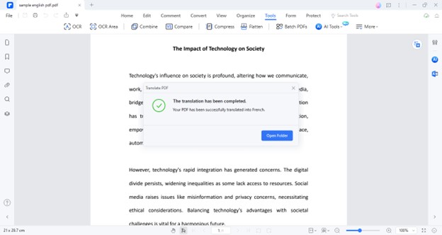 pdf file translated successfully
