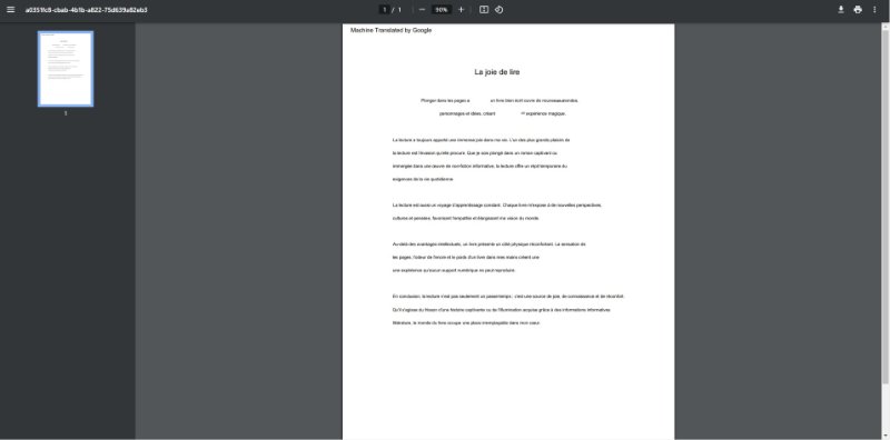 translated pdf to french