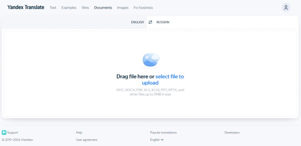 ai document translator yandex