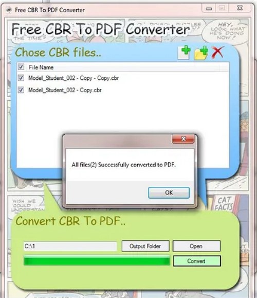 free cbr to pdf converter