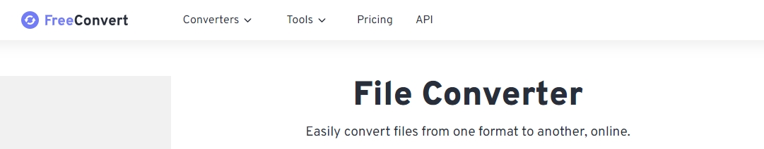 freeconvert interface