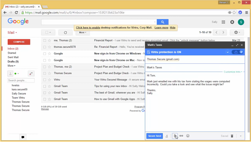 gmail open a pdf extract text