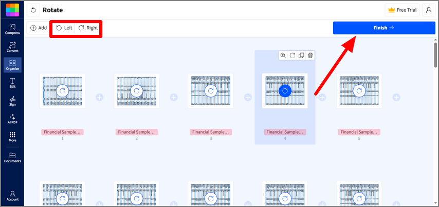 finish editing in smallpdf