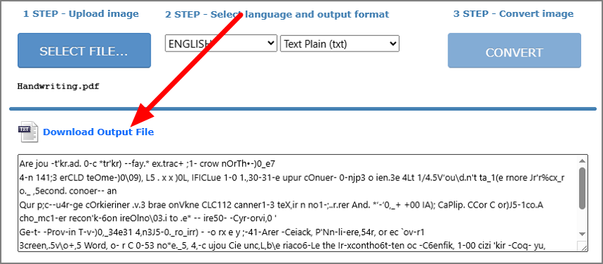 download scanned document onlineocr