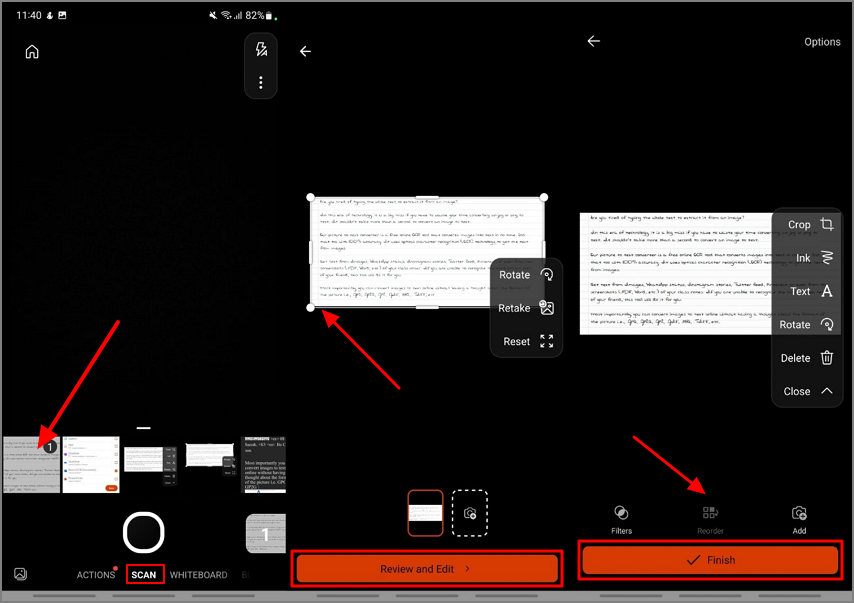 scan using microsoft office lens