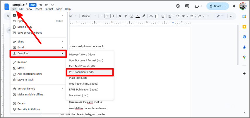 download file as pdf