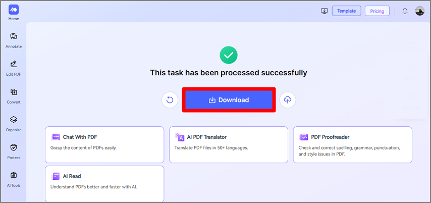 download converted file