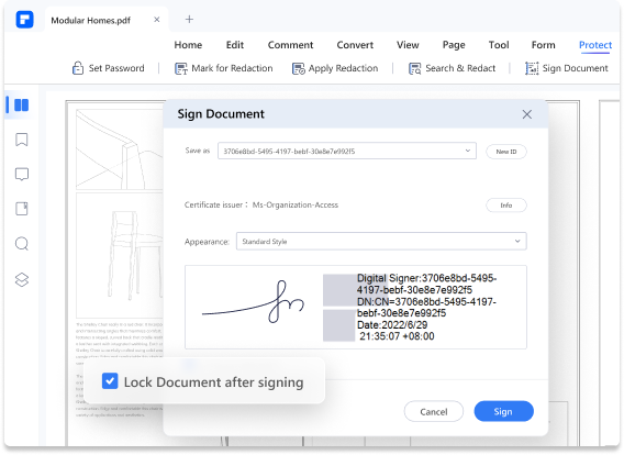 Digital Signature with Wondershare PDFelement