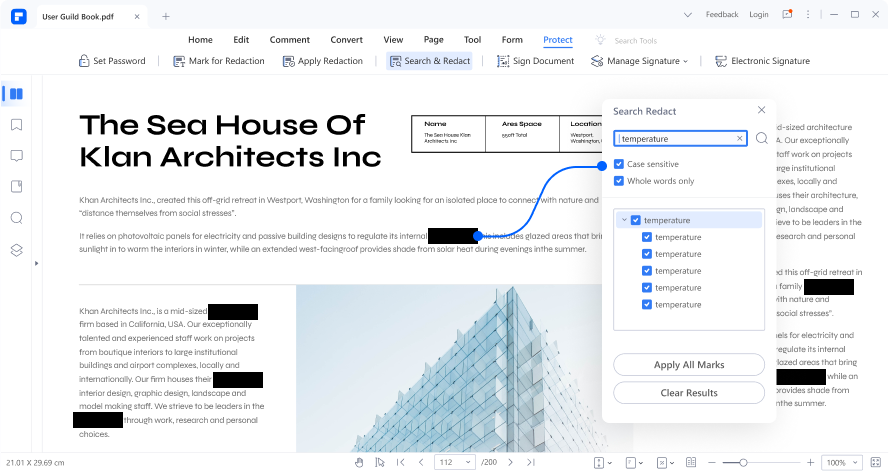 Create Multiple Redactions with Search