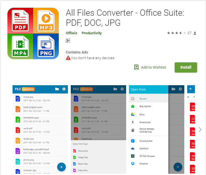 download the new for android Data File Converter 5.3.4