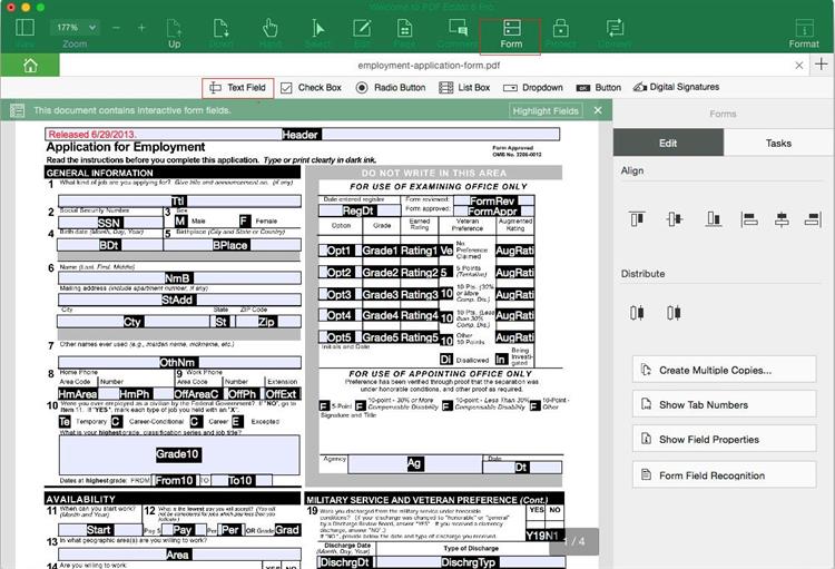 create pdf forms