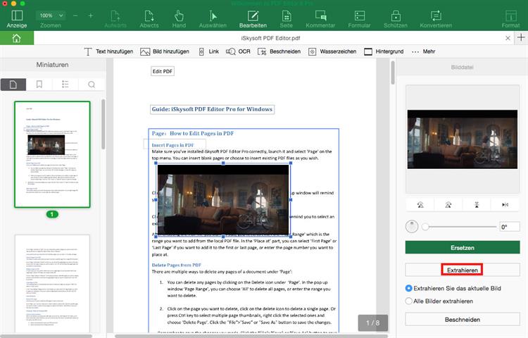 Wie man Bilder von einem PDF auf Mac oder Windows extrahiert