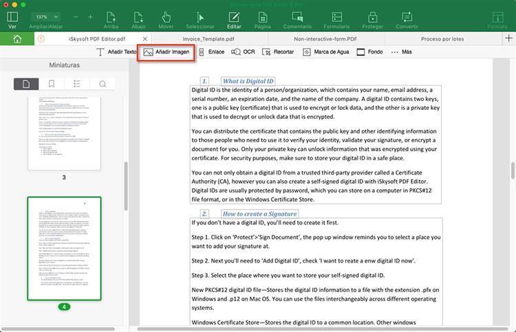 como editar documentos pdf en mac