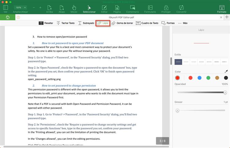 Puedo subrayar un pdf online