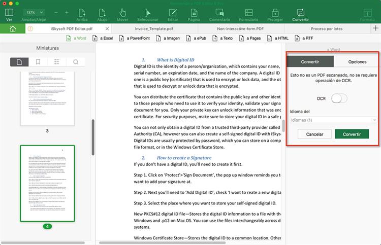 Como subrayar en un pdf protegido a word