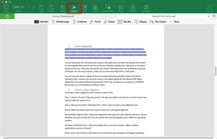 how-to-select-text-in-pdf-on-mac-10-14