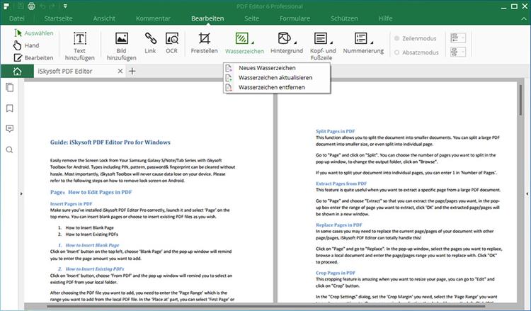 how to remove watermark from pdf iskysoft
