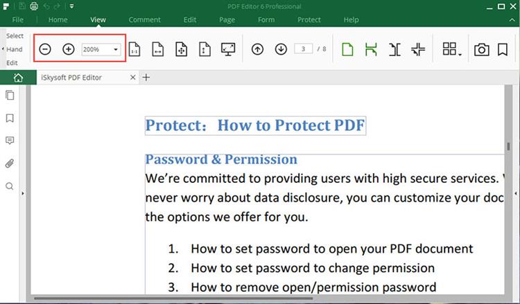 How to Zoom PDF Document to Fit for You