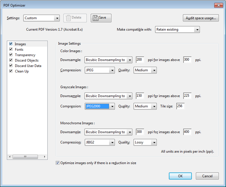 adobe acrobat pdf optimizer download