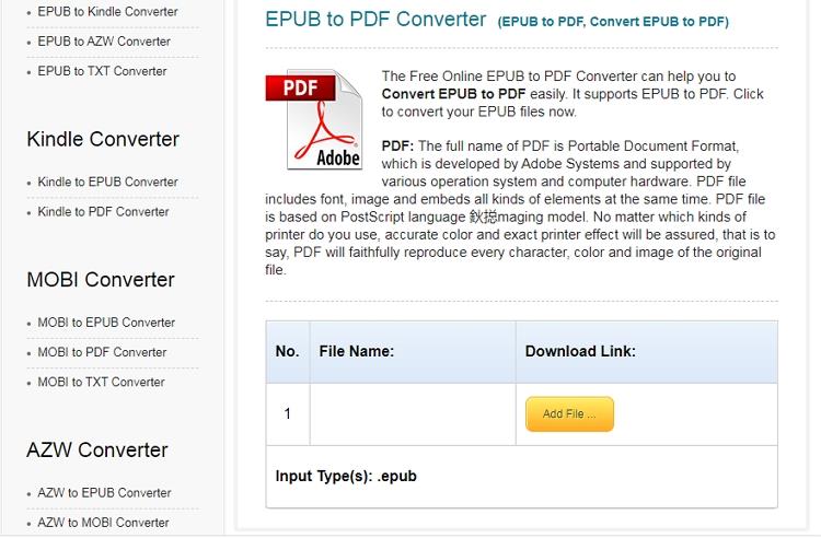 pdf to epub converter download