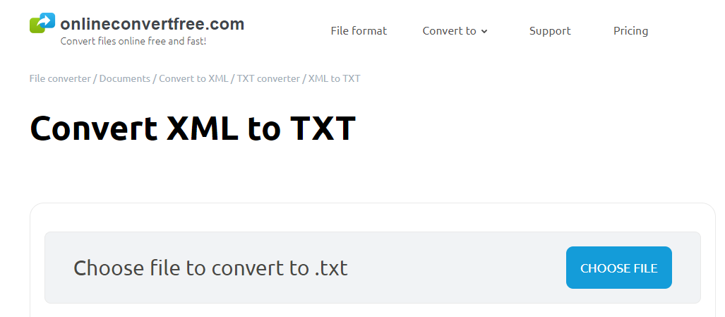 xml en texte
