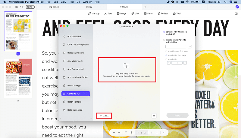 merge pdf files on a mac for free