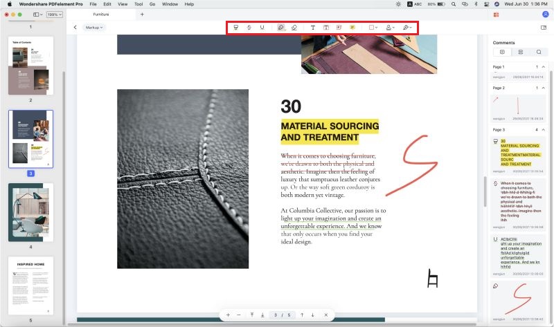 annotate pdf mac for fre