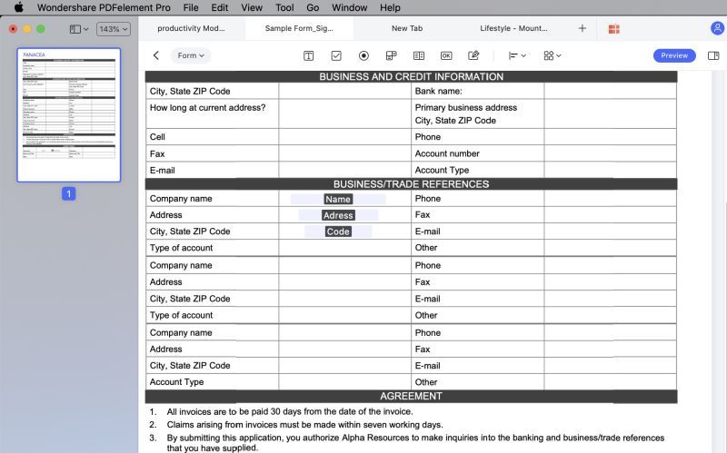 edit pdf document for mac