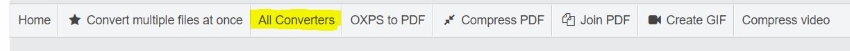 file converter online all converters button