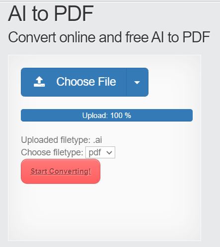 starting conversion on file converter online