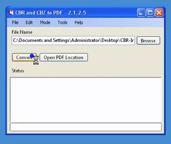 cbr and cbz convert to pdf