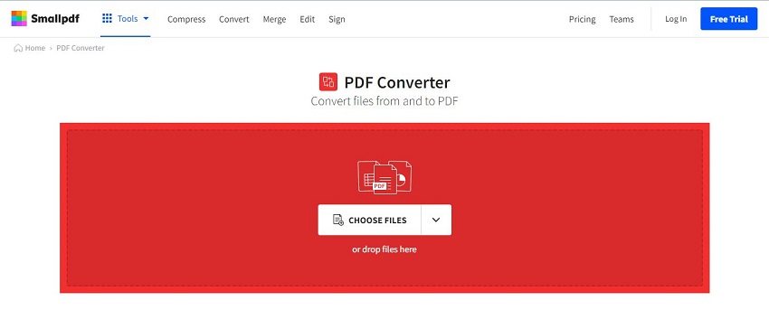 smallpdf interface