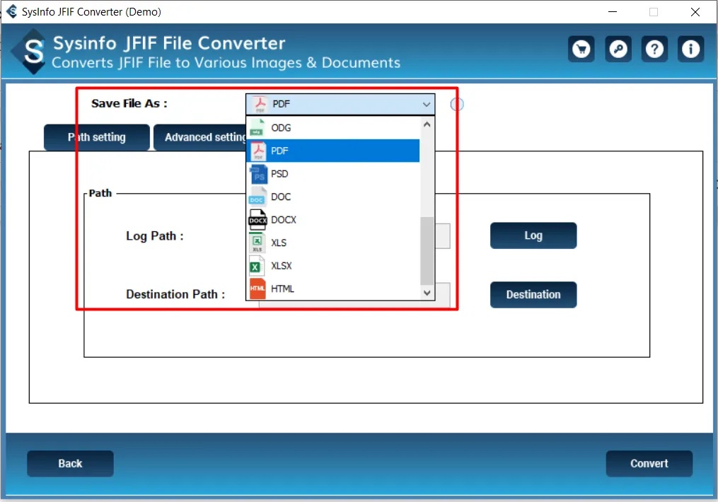 sysinfo save as pdf