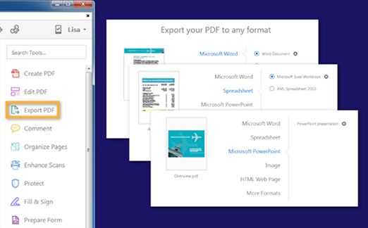 convert pdf to excel with adobe
