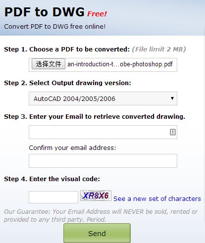 Pdf to dwg converter free software