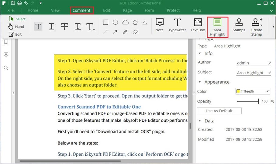 How to Highlight Text in a PDF Document